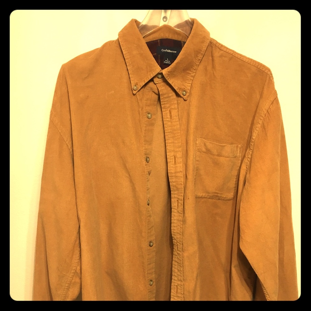 Croft & Barrow light weight corduroy dress shirt